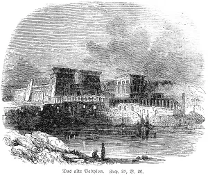 Ancient Babylon, Temple, River