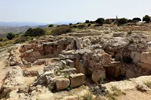 Northern Cyprus Ruins Drucke: Ancient palace complex of Vuni