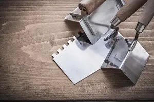 Metal Surface Texture Drucke: Two angle surfacers and putty knife