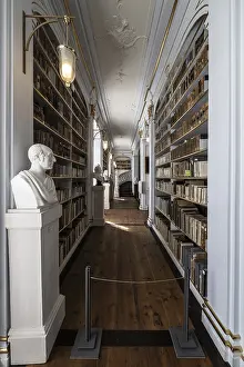 Deserted German Library Drucke: Anna Amalia Library, Weimar, Thuringia, Germany