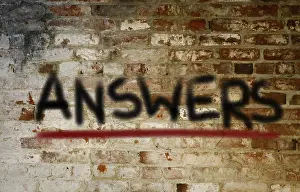 Communication Symbol Drucke: Answers Concept