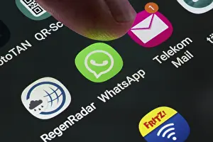 Smartphone Display Drucke: App icons, display on one screen