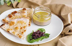 Empty Table Setting Ideas Drucke: Appetizers table with antipasti snacks