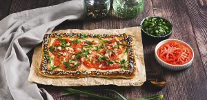 Homemade Meal Ideas Drucke: Appetizing galette with tomatoes