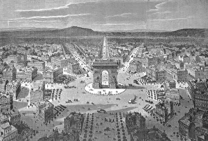Old Town France Images Drucke: Arc de Triomphe de l'Etoile