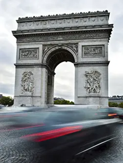 Drucke von Arc de Triomphe de l'Etoile, Triumphal Arch, Paris, Frankreich Arc de Triomphe de l'Etoile, Triumphbogen, Paris, Frankreich Champs-Elysees Drucke: Arc de Triomphe de l'Etoile