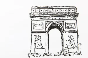 Gerhard Kraus Painting Drucke: Arc de Triomphe, Triumphal Arch