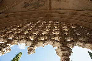 Portugal Drucke: Arcade, Detail des Klosters von Batalha.