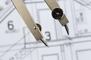 Residential Building Design Drucke: An architect's plan for the construction of a new home