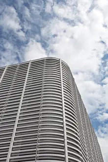Deserted Buildings In Europe Drucke: Architecturally modern facade in Munster