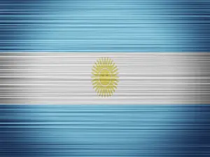 South American Flags Drucke: Argentina flag