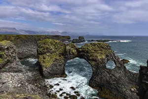 Gerahmter Druck : Arnastapi, Snaefellsnes, Island Gerahmter Druck : Arnastapi, Snaefellsnes, Island