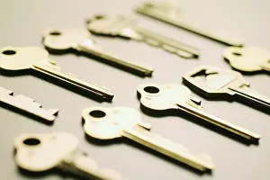 Indoor Studio Photography Drucke: Array of keys