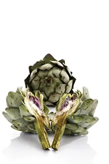 Cut Out Food Images Drucke: Artichokes