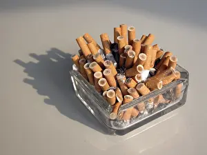 Household Waste Management Drucke: A full ash-tray