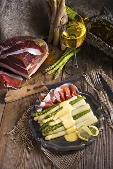 Asparagus With Ham Drucke: Asparagus with ham
