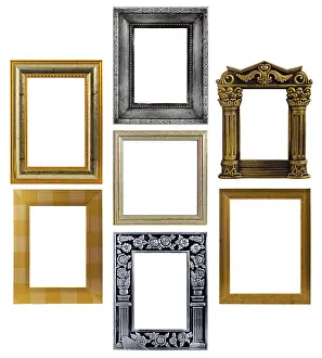 Wall Decoration Ideas Drucke: Assembly of various photo frames