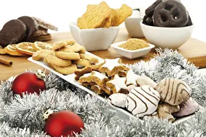 Gingerbread Cookies Drucke: Assortment of christmas biscuits