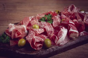 Sliced Meat Appetizer Drucke: Assortment, sliced meat appetizer