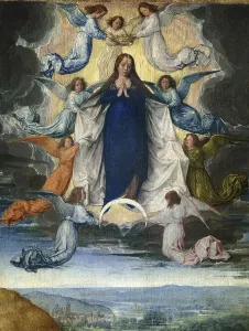 Historical Religious Artwork Drucke: The Assumption of the Virgin Mary