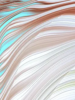 Fractal Background Drucke: Astract striped background - computer-generated image