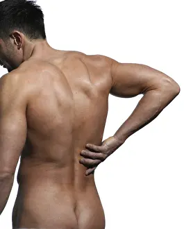 Male Athletic Physique Drucke: Athletic man, back, shoulders