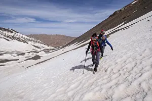 North Africa Landscape Drucke: Atlas mountain range, morocco