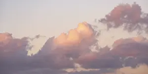 Cyclades Islands Europe Drucke: Atmospheric clouds at sunset, Paros