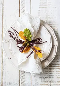 Autumn Table Setting Drucke: Autumn table setting