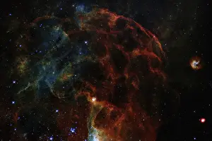 Deep Space Photography Drucke: Awesome galaxy somewhere in outer space