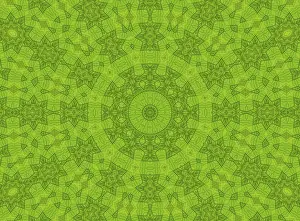 Abstract Artwork Background Drucke: Background with abstract pattern from green leaf