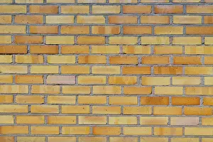 Deserted Brick Wall Background Drucke: Background of brick wall texture. Close up