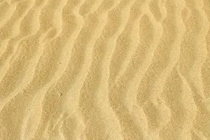 Wave Pattern In Sand Drucke: Background image, wave pattern in the sand