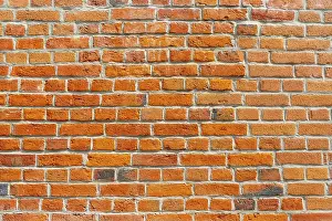 Indoor Abstract Photography Drucke: The background of the old red brick wall for design interior