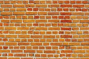 Historic City Center Background Drucke: The background of the old red brick wall for design interior