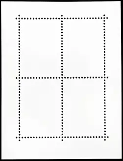 No People In The Background Image Drucke: Background from reverse side of four postage stamp sheet