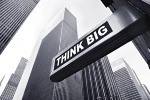 Modern Architecture Image Drucke: background for an think big background