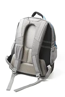 Empty Studio Environment Picture Drucke: Backpack isolated on white background