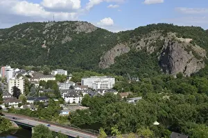 German Federal Republic Townscape Drucke: Bad Munster, overview, deep view