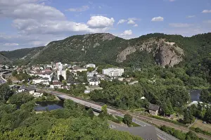 Central Europe Urban Landscapes Drucke: Bad Munster, overview, deep view