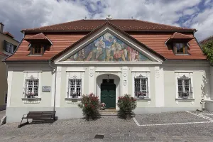 Deserted House Exterior Drucke: Baderhouse with its classical facade