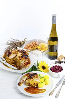 European Meat Dishes Drucke: Baked chicken