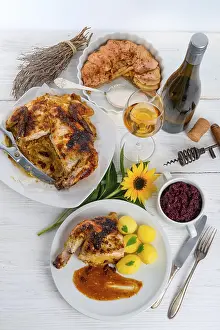 European Meat Dishes Drucke: Baked chicken