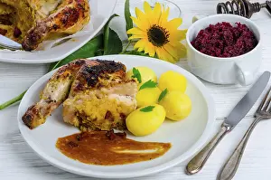 European Meat Dishes Drucke: Baked chicken