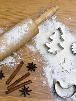 Christmas Cookie Photography Drucke: Baking biscuits and biscuits during Advent
