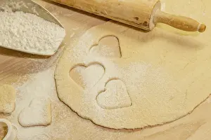Full Frame Food Image Drucke: Baking cookies