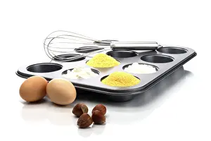 Studio Shot Still Life Drucke: Baking ingredients