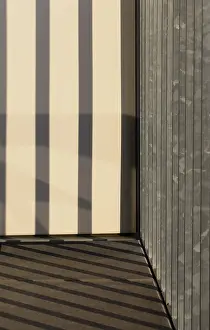 Upper Austria Journey Drucke: Balcony railing with shadow casting
