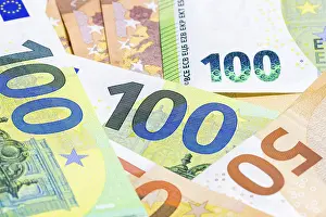Paper Money Transaction Drucke: Banknotes, banknotes, 50 Euro notes