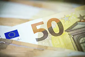 Euro Paper Money Drucke: Banknotes, banknotes, 50 Euro notes